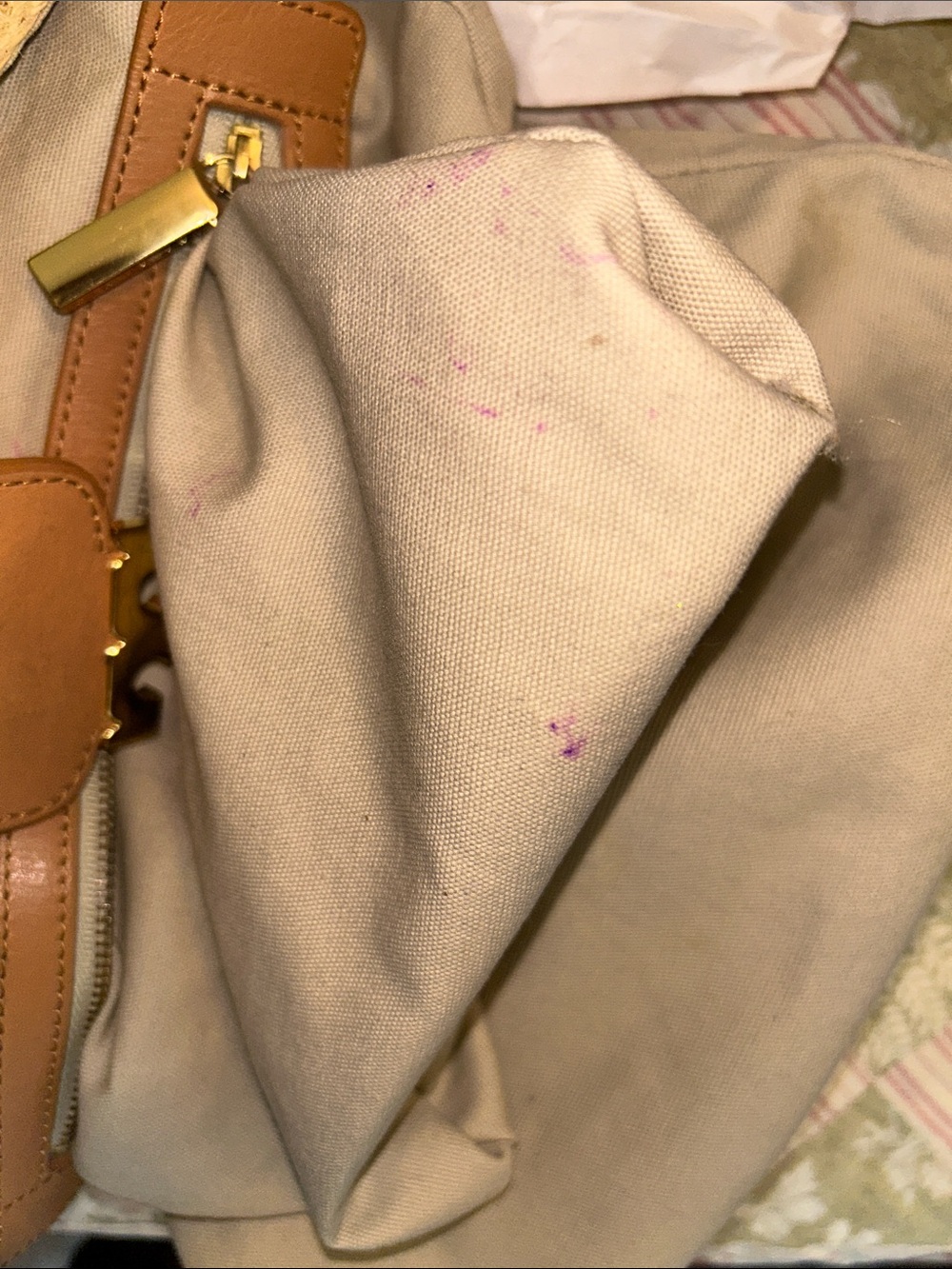 Tory Burch Crochet Patchwork Shoulder Bag in Natural with Pink & Orange Accents - Picture 10 of 15
